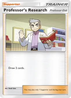 Professor’s Research card